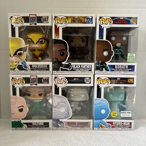 Funko Pop! Assorted Marvel Lot | 6 Marvel Funko Pops SEE DESCRIPTION